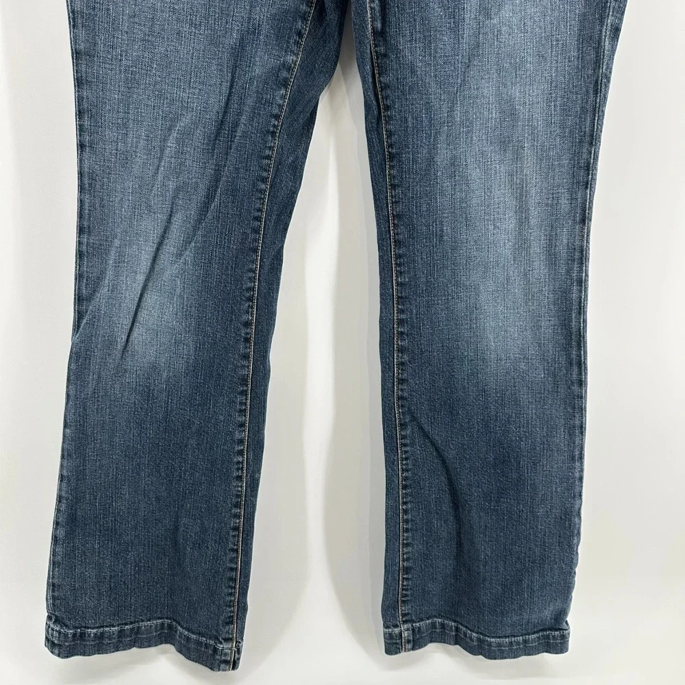 GAP Jeans Womens 10 Long Blue Denim Long & Lean Bootcut Leg Stretch Outdoor